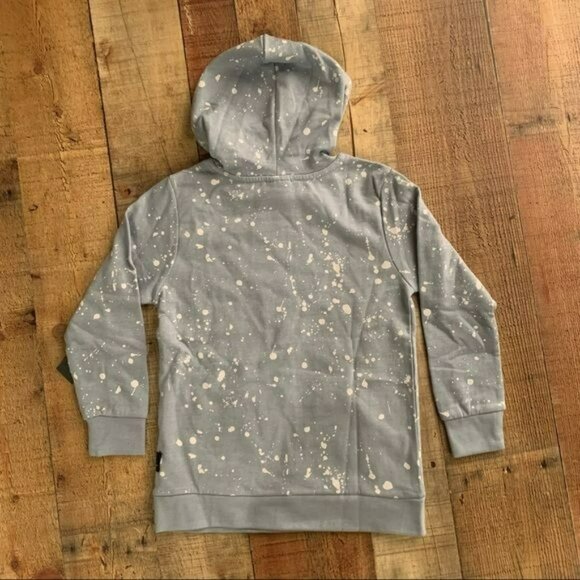 Tony hawk good vibes boy light blue and white paint splatter hoodie sweatshirt k - Picture 7 of 9